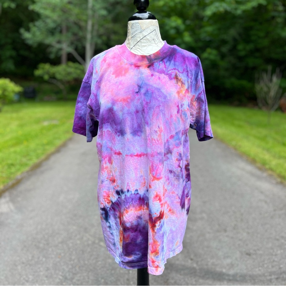 🌞3 for $25🌞 | Hand Dyed Cosmos Crewneck Tee - Picture 2 of 5